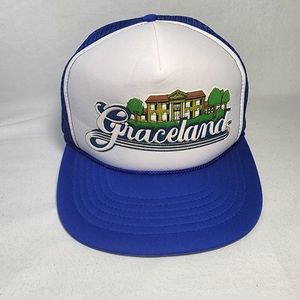 Vintage Graceland SnapBack Hat Trucker Retro Elvis